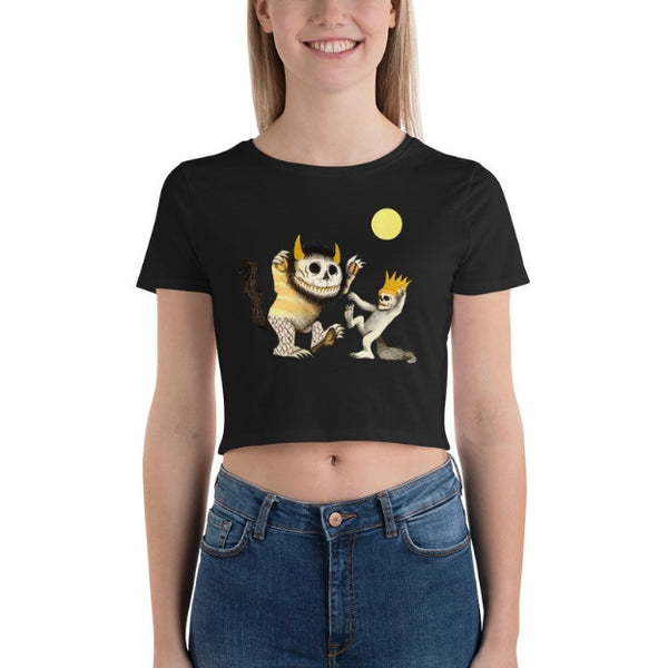 WHERE THE WILD THINGS DIE BLACK CROP TOP